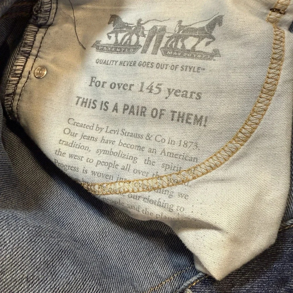 Levi's 550 Relaxed Fit Jeans Men's 44x32 Blue Denim